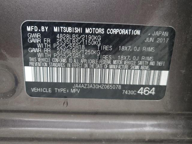 Photo 14 from auction – 2017 MITSUBISHI OUTLANDER with VIN JA4AZ3A30HZ065078