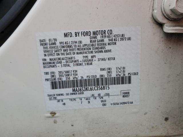 Photo 14 from auction – 2020 FORD ECOSPORT T with VIN MAJ6S3KL6LC356815