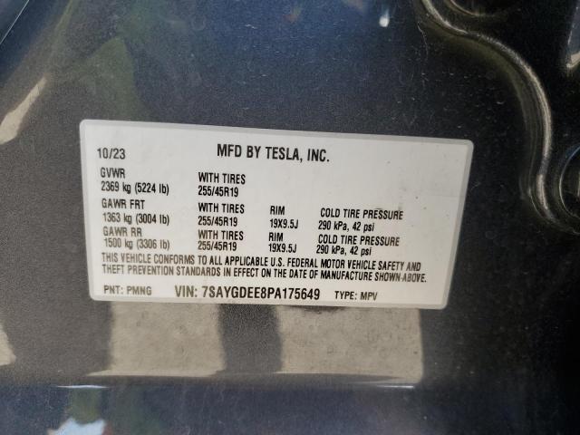 Photo 14 from auction – 2023 TESLA MODEL Y with VIN 7SAYGDEE8PA175649