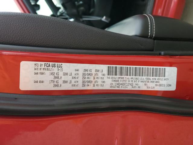 Photo 14 from auction – 2015 DODGE DURANGO SX with VIN 1C4RDHAG5FC127422