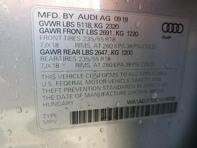 Photo 14 from auction – 2020 AUDI Q3 PREMIUM with VIN WA1AECF33L1014539