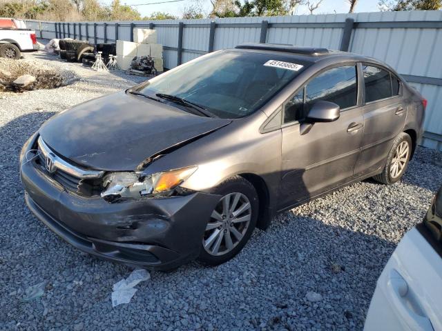 HONDA CIVIC EX 2012 with VIN 19XFB2F86CE057490 - Photo from auction
