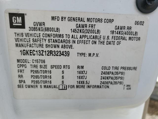 Photo 14 from auction – 2002 GMC YUKON with VIN 1GKEC13Z12R323439