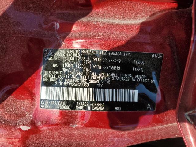 Photo 14 from auction – 2024 TOYOTA RAV4 with VIN 2T3C1RFVXRW320369