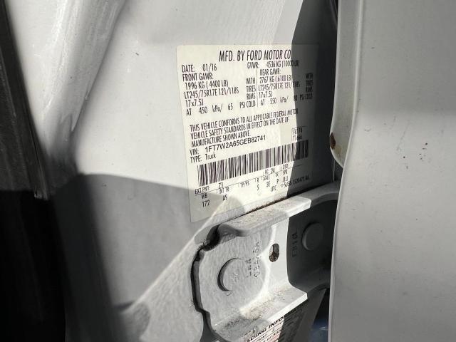 Photo 10 from auction – 2016 FORD F250 SUPER with VIN 1FT7W2A65GEB82741