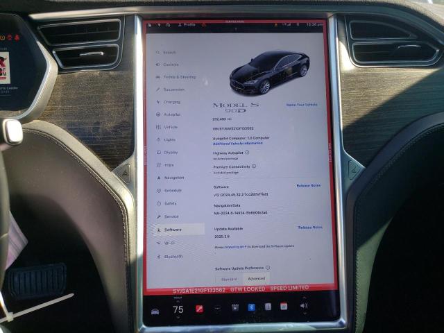 Photo 9 from auction – 2016 TESLA MODEL S with VIN 5YJSA1E21GF133562
