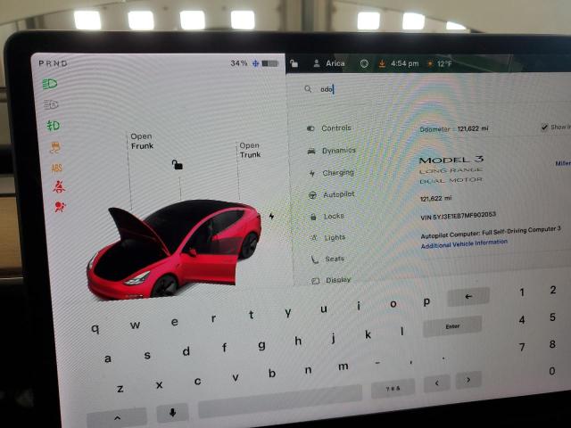 Photo 9 from auction – 2021 TESLA MODEL 3 with VIN 5YJ3E1EB7MF902053