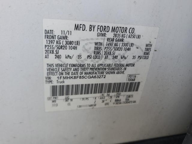 Photo 14 from auction – 2012 FORD EXPLORER L with VIN 1FMHK8F85CGA63272