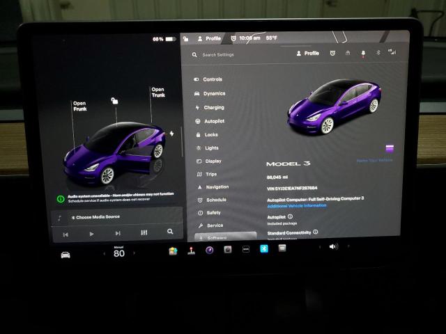 Photo 9 from auction – 2022 TESLA MODEL 3 with VIN 5YJ3E1EA7NF287884