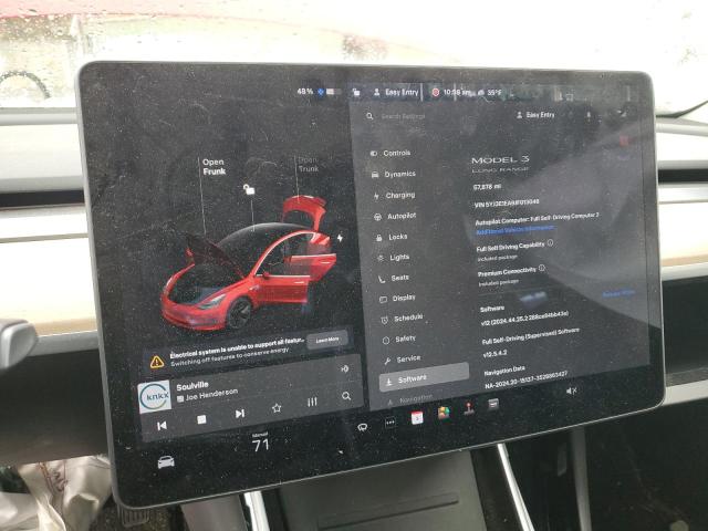 Photo 9 from auction – 2018 TESLA MODEL 3 with VIN 5YJ3E1EA9JF013046