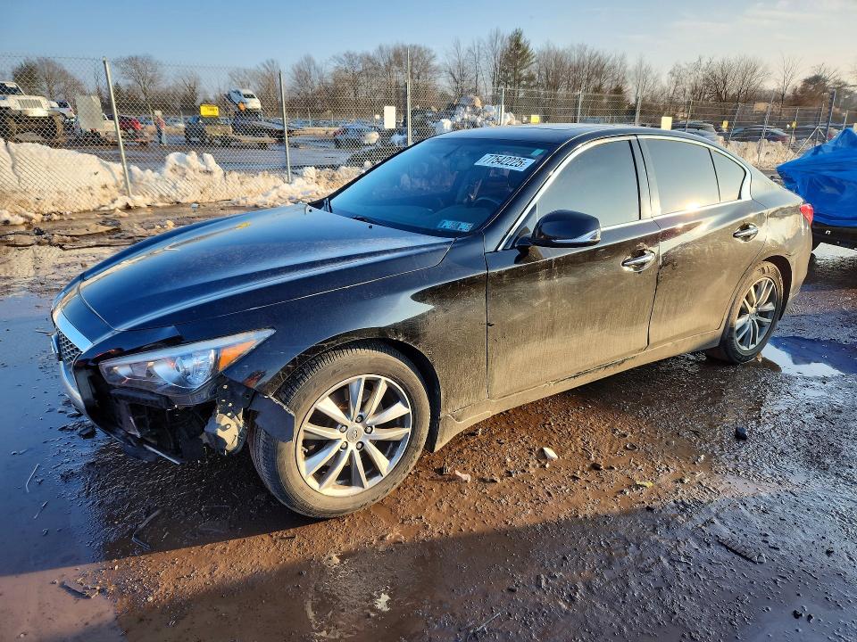 INFINITI Q50 BASE 2014 with VIN JN1BV7AR3EM696629 - Photo from auction