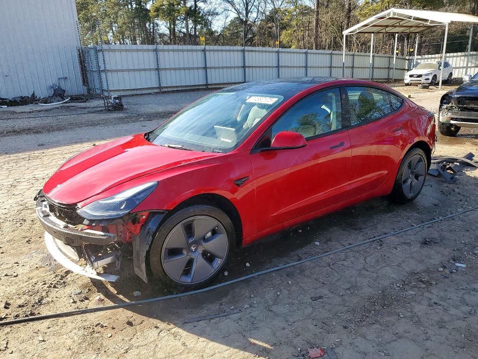 TESLA MODEL 3 2022 with VIN 5YJ3E1EB4NF257007 - Photo from auction