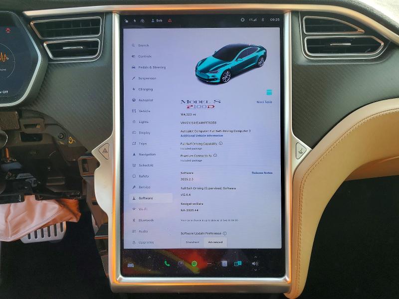 Photo 9 from auction – 2017 TESLA MODEL S with VIN 5YJSA1E44HF176358