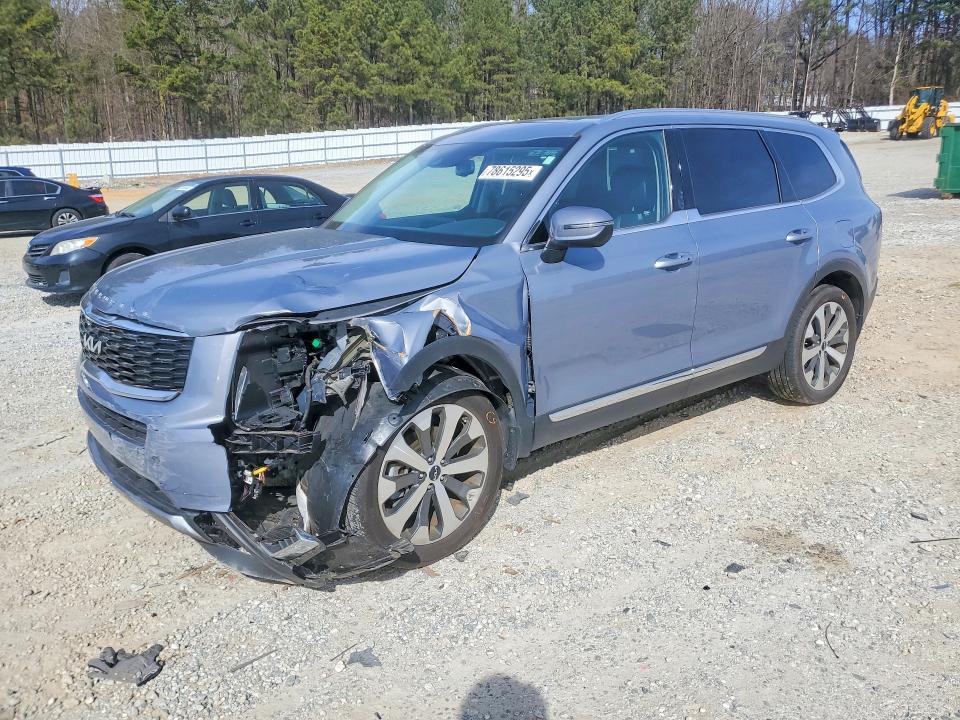 KIA TELLURIDE 2022 with VIN 5XYP3DHC0NG259052 - Photo from auction
