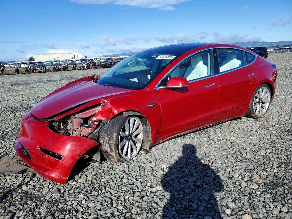 TESLA MODEL 3 2018 with VIN 5YJ3E1EA1JF178167 - Photo from auction