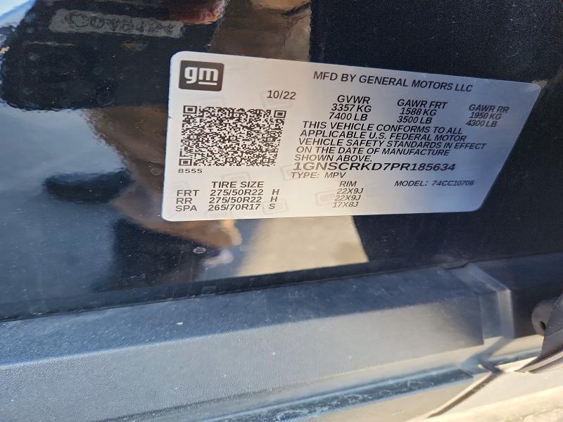 Photo 14 from auction – 2023 CHEVROLET TAHOE with VIN 1GNSCRKD7PR185634