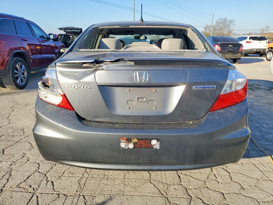 Photo 6 from auction – 2012 HONDA CIVIC HYBR with VIN JHMFB4F22CS007396