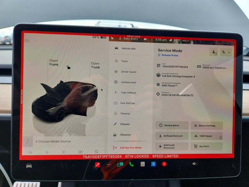 Фото 9 с аукциона – 2023 TESLA MODEL Y с VIN 7SAYGDEF1PF795304