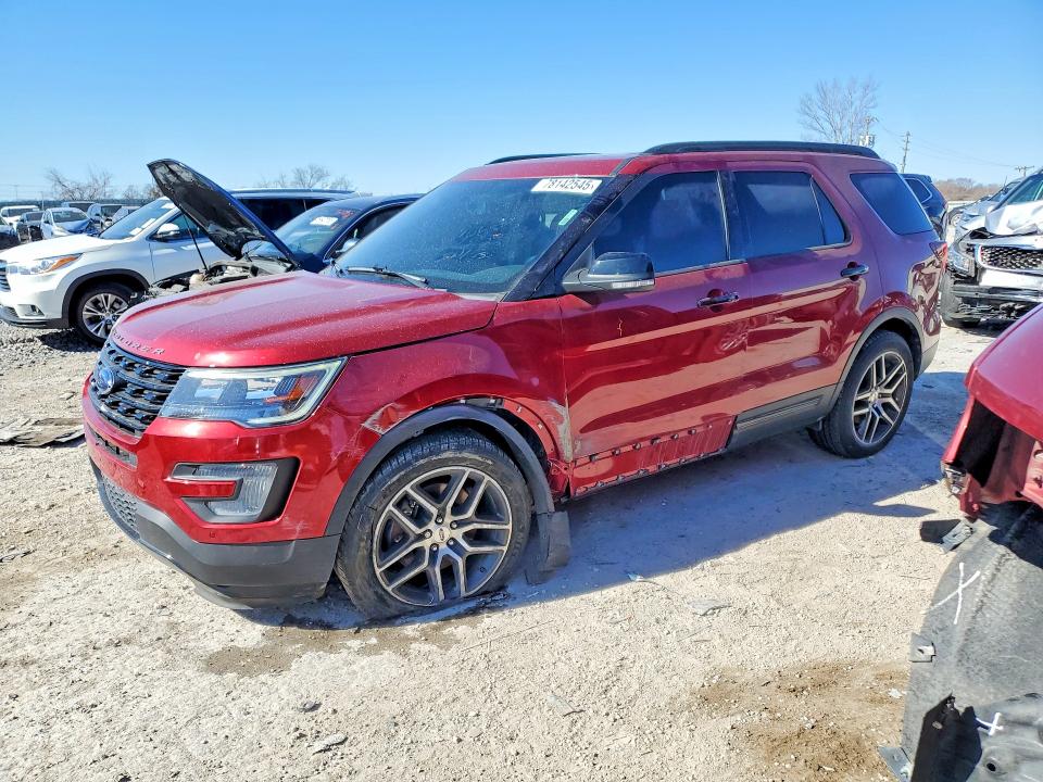 FORD EXPLORER 2017 with VIN 1FM5K8GT9HGD40616 - Photo from auction