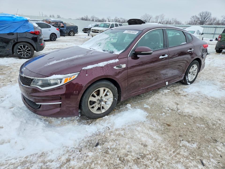 KIA OPTIMA LX 2018 with VIN 5XXGT4L36JG226658 - Photo from auction