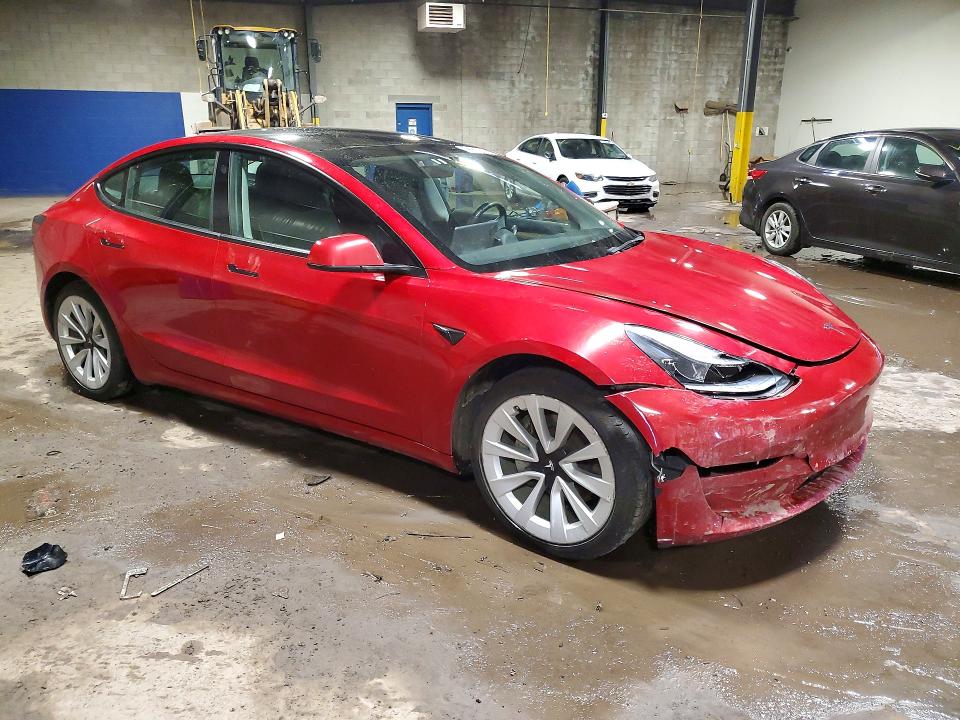 Photo 4 from auction – 2022 TESLA MODEL 3 with VIN 5YJ3E1EA8NF288767