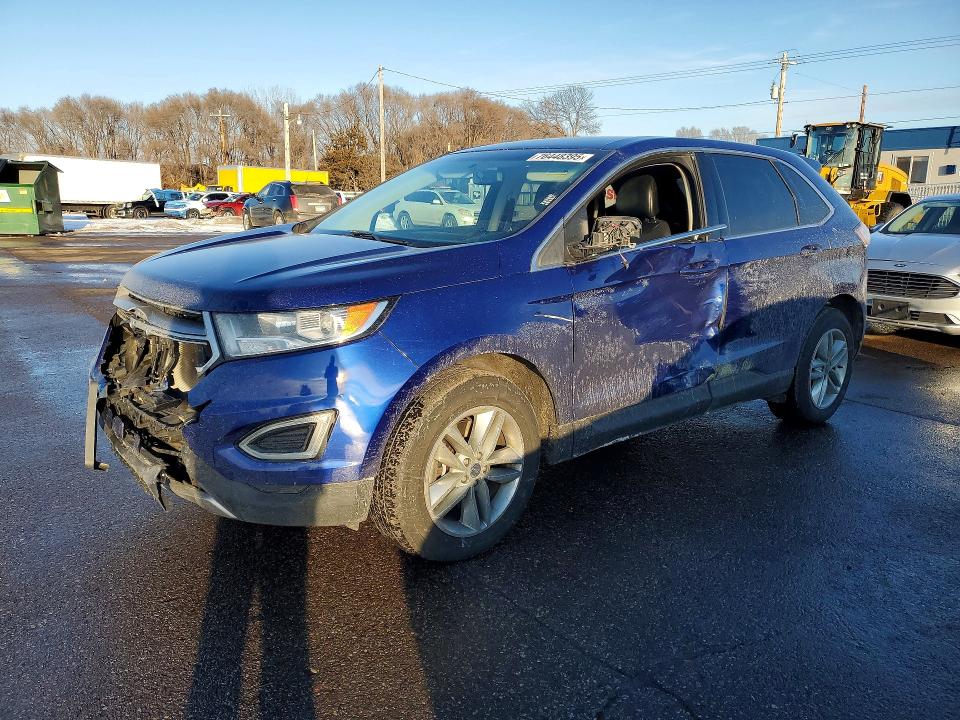 FORD EDGE SEL 2015 with VIN 2FMTK4J84FBB65877 - Photo from auction