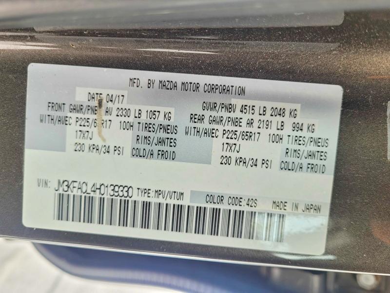 Photo 10 from auction – 2017 MAZDA CX-5 TOURI with VIN JM3KFACL4H0139330