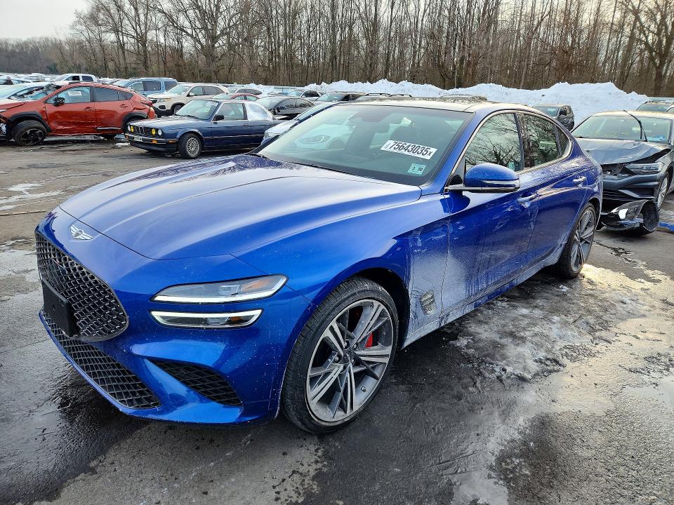 GENESIS G70 BASE 2025 with VIN KMTG34SCXSU150747 - Photo from auction