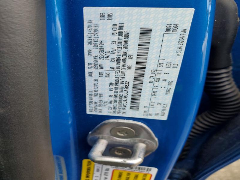 Photo 14 from auction – 2020 FORD ESCAPE with VIN 1FMCU9J95LUA58522