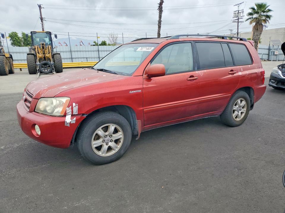 TOYOTA HIGHLANDER 2001 with VIN JTEGF21A610007919 - Photo from auction