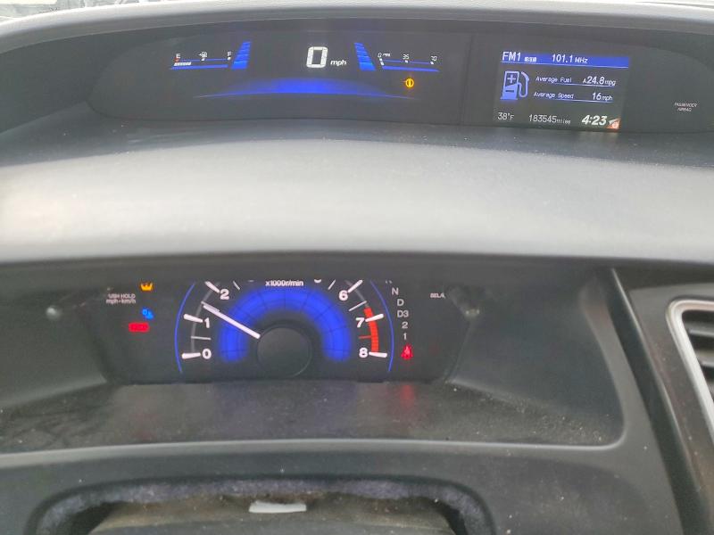 Photo 9 from auction – 2013 HONDA CIVIC LX with VIN 19XFB2F54DE075266