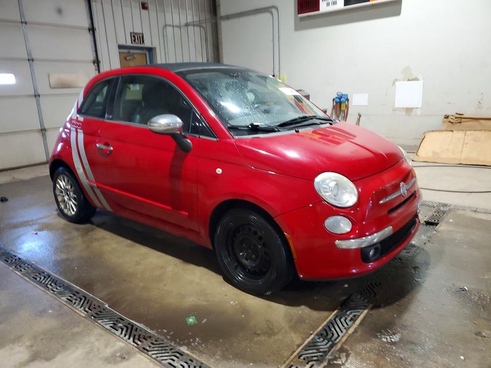 Photo 4 from auction – 2012 FIAT 500 LOUNGE with VIN 3C3CFFER6CT383458