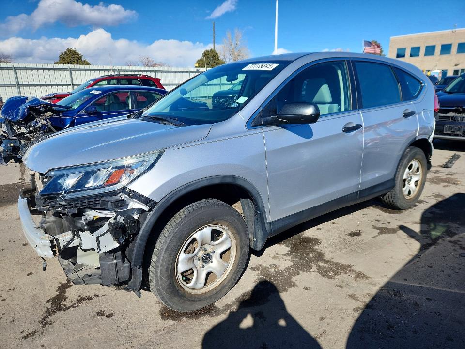 HONDA CR-V LX 2015 with VIN 5J6RM4H33FL067355 - Photo from auction