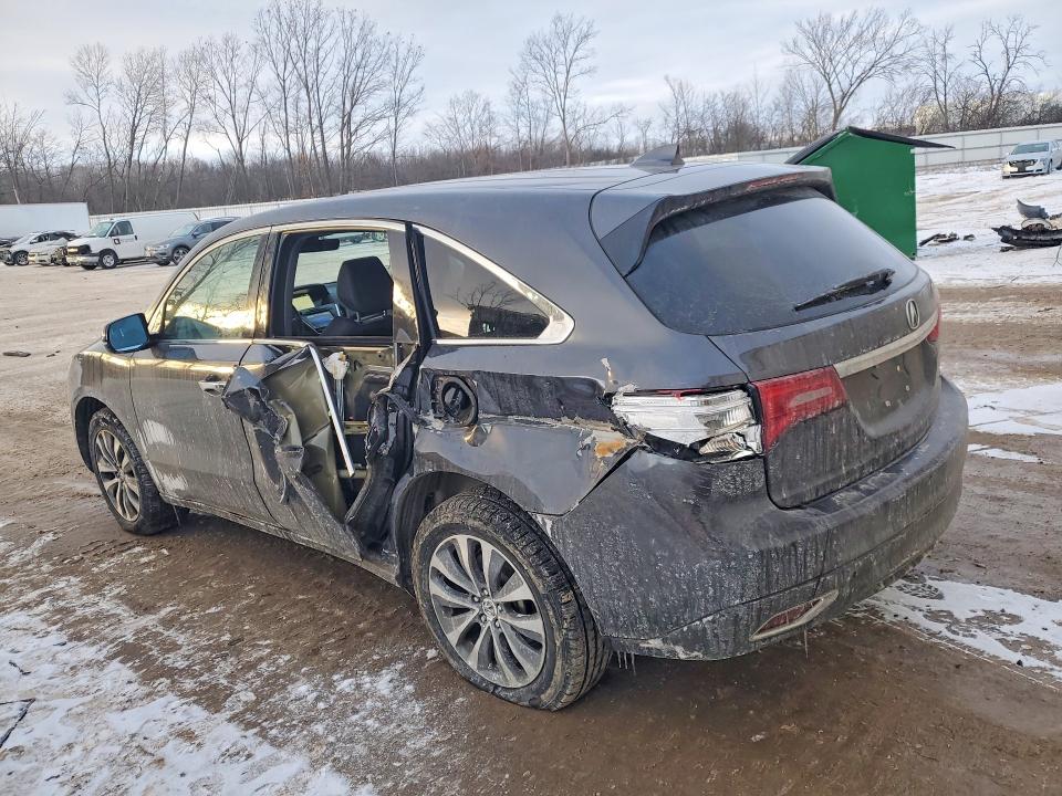 Photo 2 from auction – 2016 ACURA MDX TECHNO with VIN 5FRYD4H41GB052673