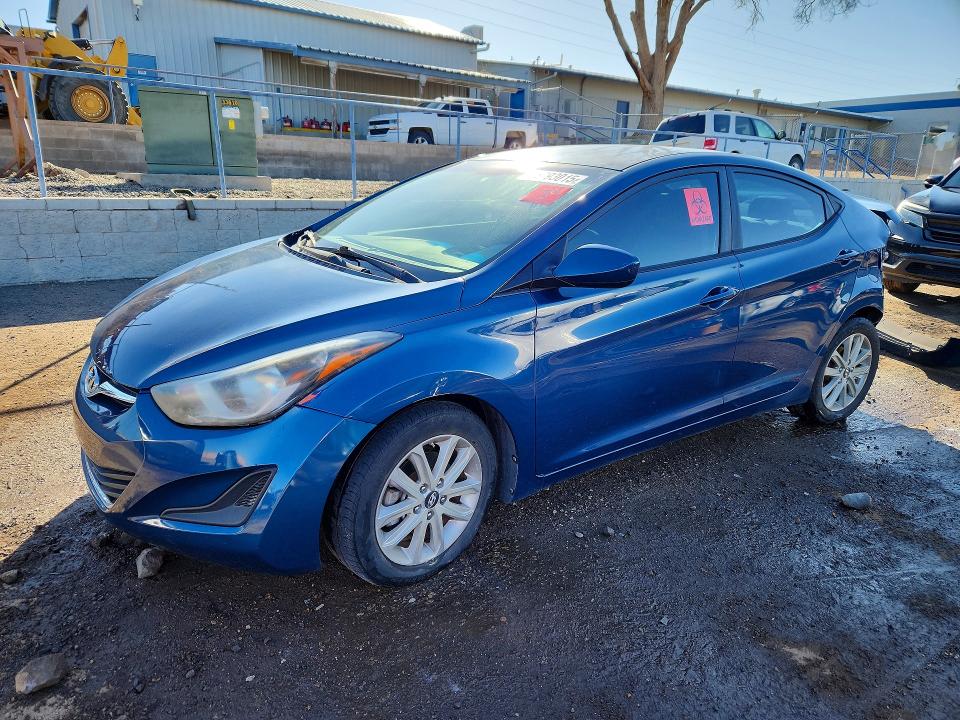 HYUNDAI ELANTRA 2014 with VIN KMHDH4AEXEU184337 - Photo from auction