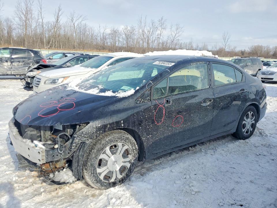 HONDA CIVIC HYBR 2014 with VIN 19XFB4F22EE200302 - Photo from auction