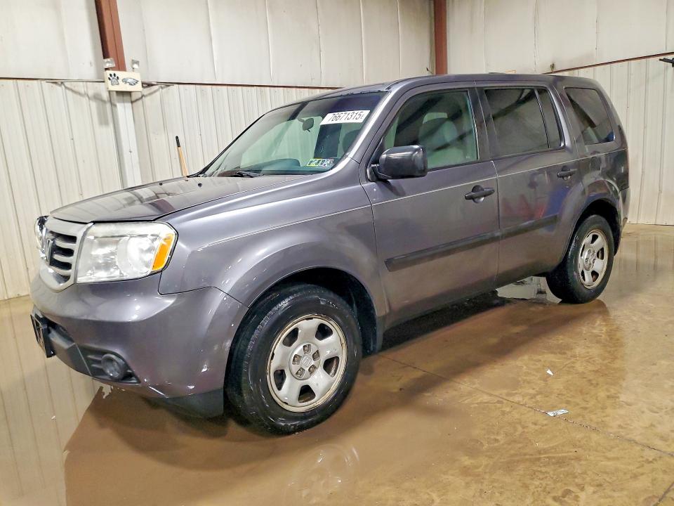 HONDA PILOT LX 2014 with VIN 5FNYF4H23EB021870 - Photo from auction
