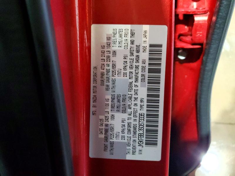 Photo 14 from auction – 2025 MAZDA CX-5 with VIN JM3KFBBL3S0673336