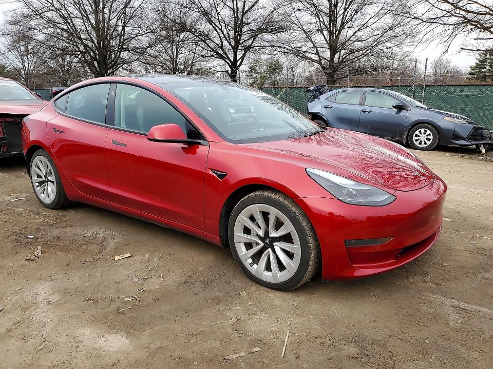 Photo 4 from auction – 2022 TESLA MODEL 3 with VIN 5YJ3E1EA7NF192029