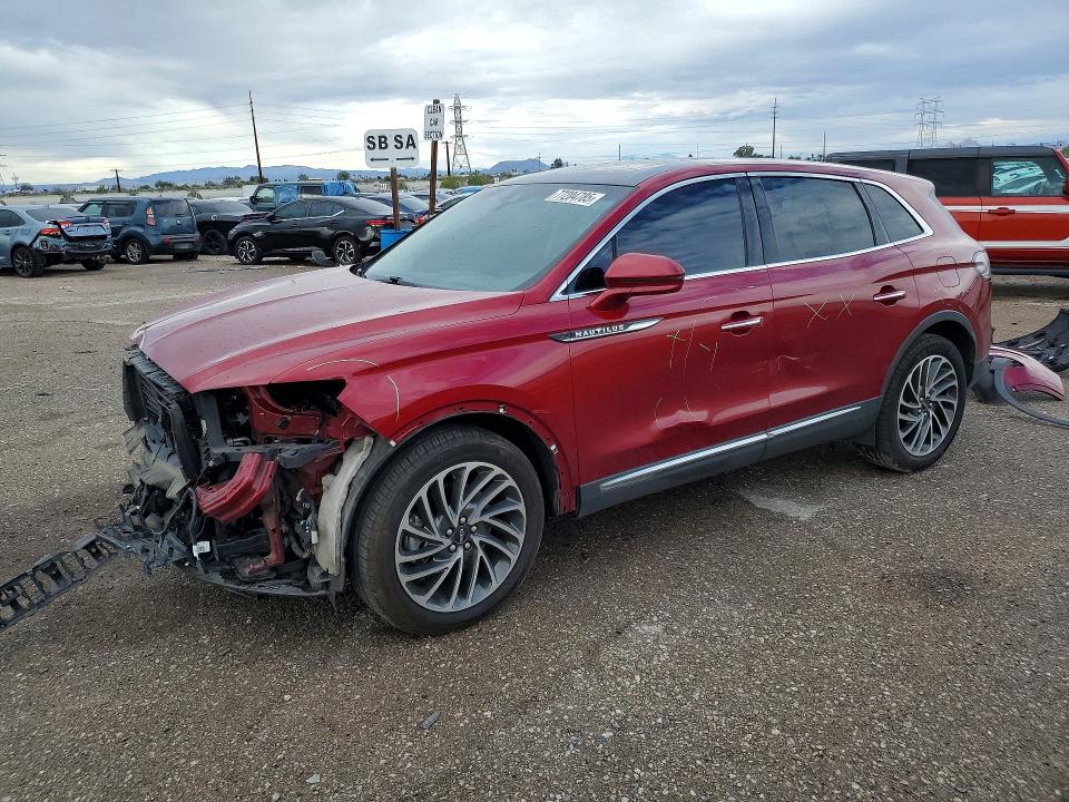 Photo 1 from auction – 2019 LINCOLN NAUTILUS with VIN 2LMPJ8L92KBL35573