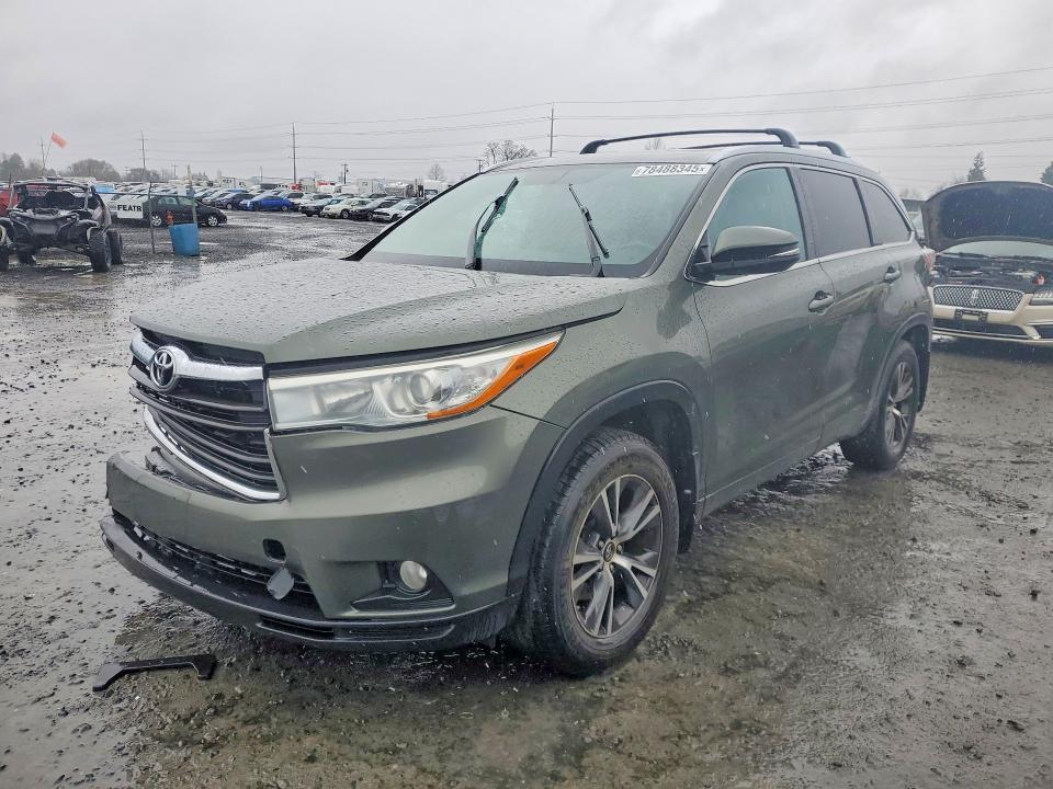 TOYOTA HIGHLANDER 2016 with VIN 5TDJKRFH1GS351698 - Photo from auction