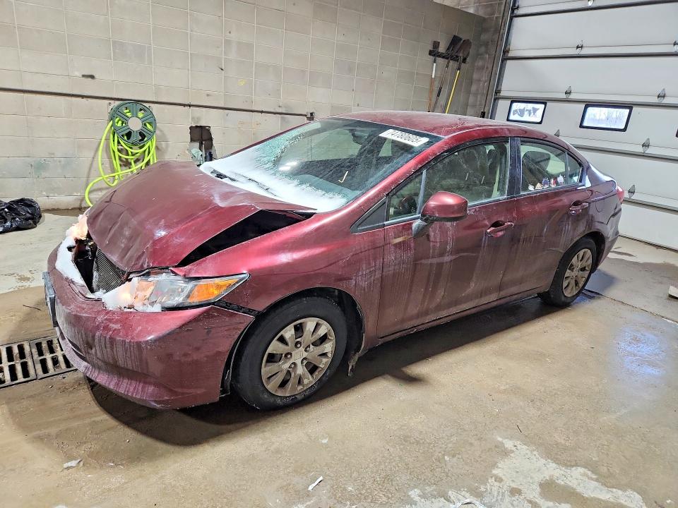 HONDA CIVIC LX 2012 with VIN JHMFB2F53CS003646 - Photo from auction