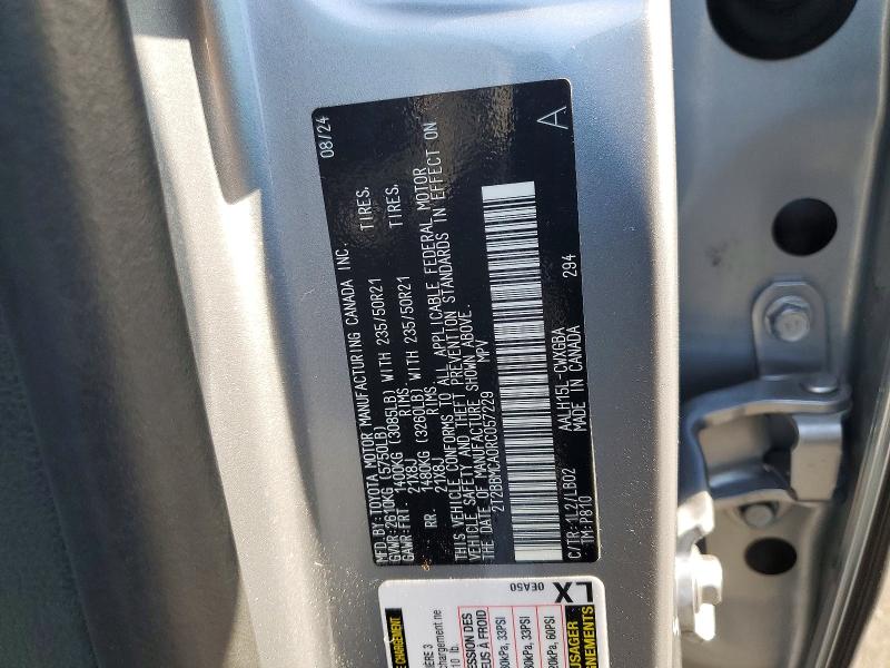 Photo 14 from auction – 2024 LEXUS RX with VIN 2T2BBMCA0RC057229