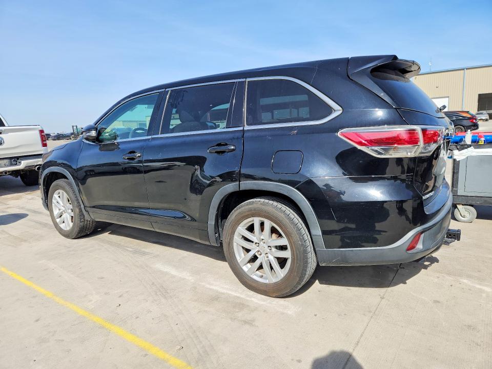 Photo 2 from auction – 2015 TOYOTA HIGHLANDER with VIN 5TDZKRFH2FS073685