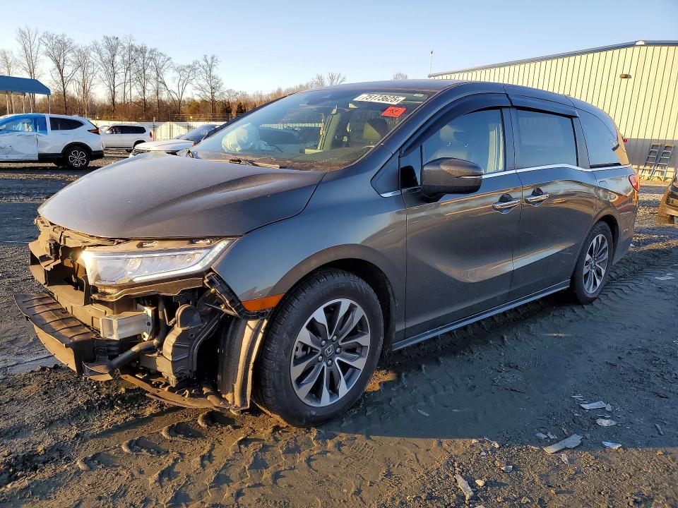 Photo 1 from auction – 2021 HONDA ODYSSEY EX with VIN 5FNRL6H77MB030705