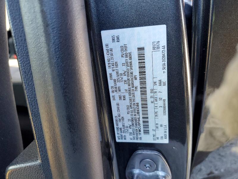 Photo 14 from auction – 2020 FORD ESCAPE with VIN 1FMCU0F64LUB93386