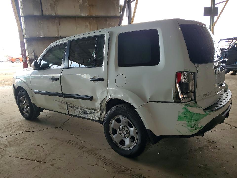 Photo 2 from auction – 2013 HONDA PILOT LX with VIN 5FNYF3H27DB039460