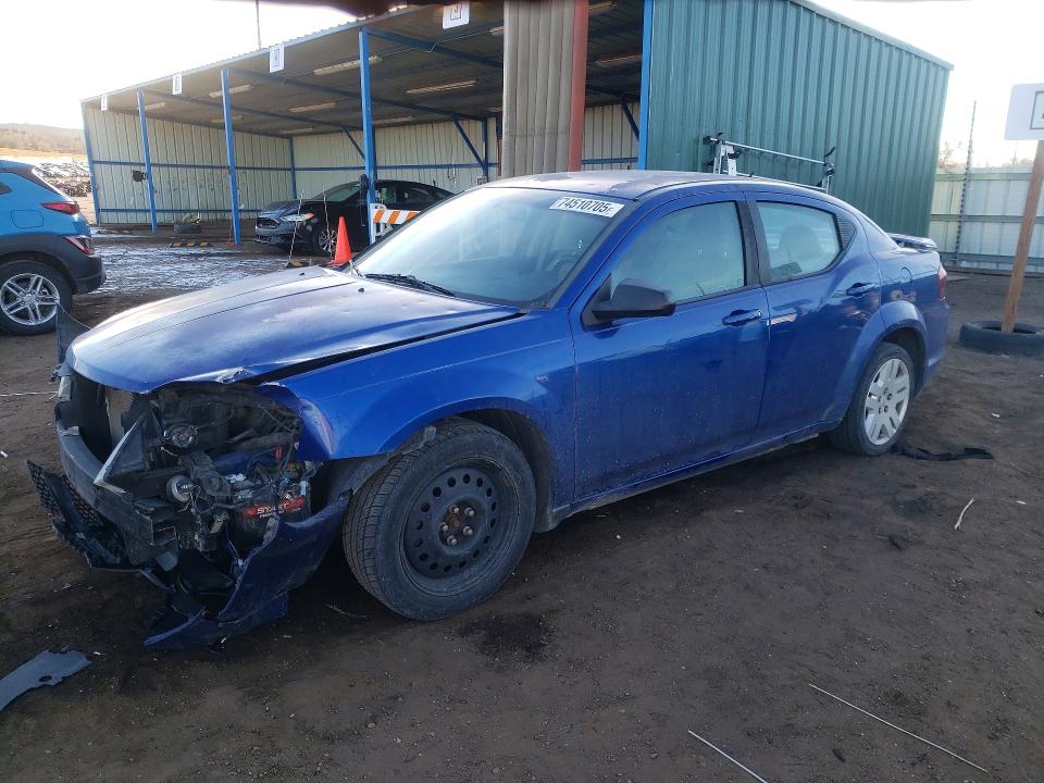 DODGE AVENGER 2012 with VIN 1C3CDZAB7CN324791 - Photo from auction