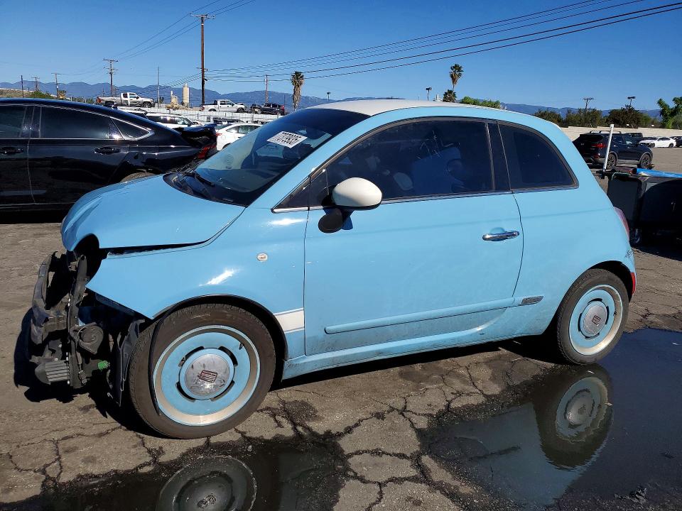 FIAT 500 2015 with VIN 3C3CFFCR9FT570443 - Photo from auction