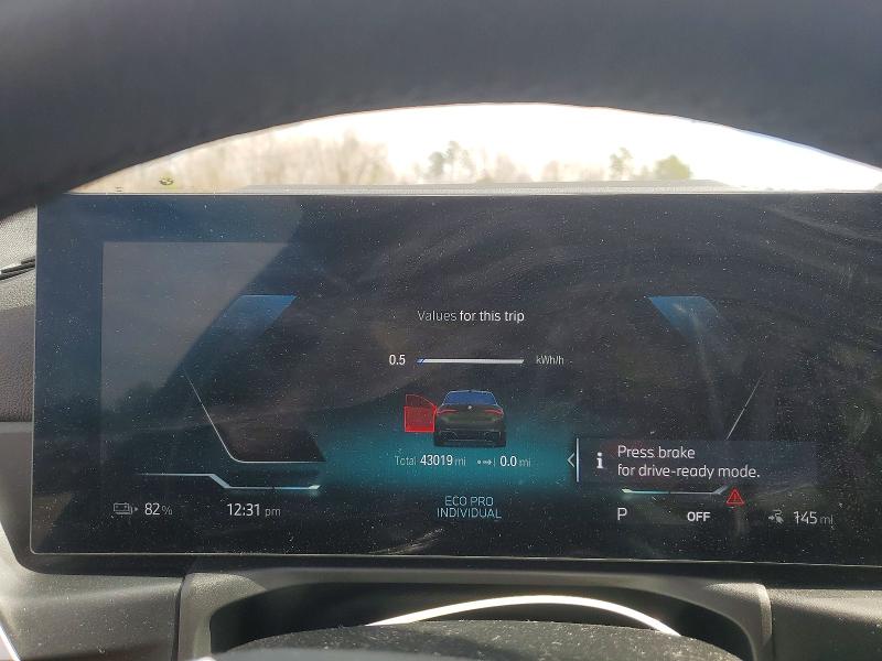 Photo 9 from auction – 2023 BMW I4 with VIN WBY43AW01PFR46491